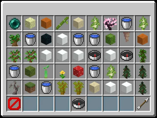 Biomes menu rewards